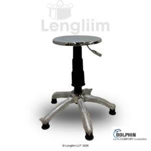 Dolphin DF 162 Revolving Stainless Steel Stool - Image 2