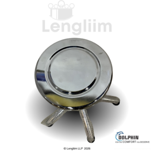 Dolphin DF 162 Revolving Stainless Steel Stool - Image 3