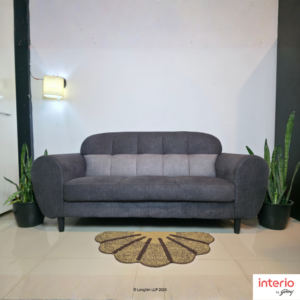 Godrej Interio Bobbin V2 3 Seater Fabric Sofa (Charcoal) - Image 11