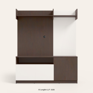 Godrej Interio Sienna Engineered Wood TV Unit (Cinnamon) - Image 2