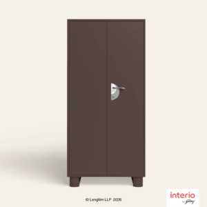 Godrej Interio Storwel® M2 2 Door Steel Almirah (Coffee Brown) - Image 2
