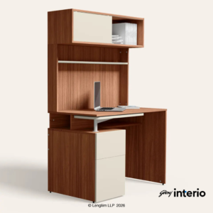 Godrej Interio Bay Workdesk Study Table (Engineered Wood) - Image 4