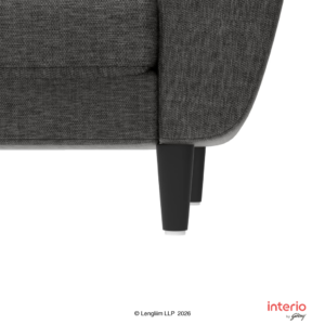 Godrej Interio Bobbin V2 2 Seater Fabric Sofa (Charcoal) - Image 6