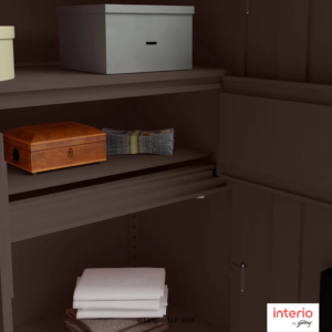 Godrej Interio Storwel® M2 2 Door Steel Almirah (Coffee Brown) - Image 4