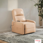 Marketing Image Godrej Interio Milos 1 Seater Synthetic Leather Manual Recliner Sofa with Massager