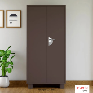 Godrej Interio Storwel® M2 2 Door Steel Almirah (Coffee Brown)
