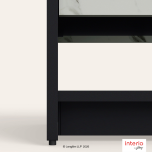 Godrej Interio Diante Engineered Wood Coffee Table (Black and White) - Image 4