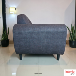 Godrej Interio Bobbin V2 3 Seater Fabric Sofa (Charcoal) - Image 14