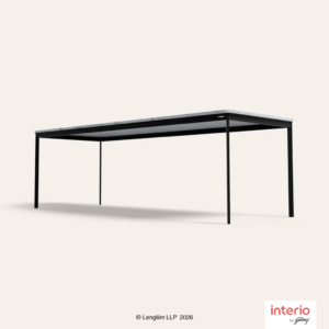 Godrej Interio Franky 8 Seater Dining Table (White) - Image 4