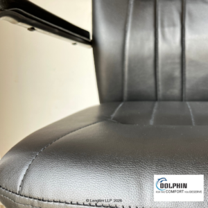 Dolphin DF 125 Leatherette Visitor Chair - Image 3