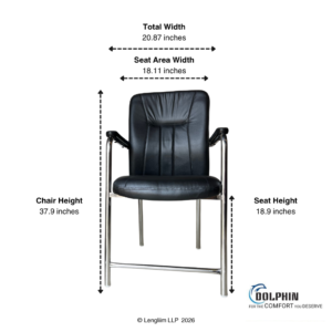 Dolphin DF 125 Leatherette Visitor Chair - Image 4