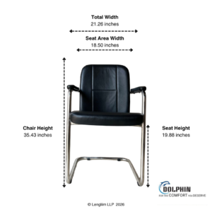 Dolphin DF 132 Leatherette Visitor Chair - Image 4