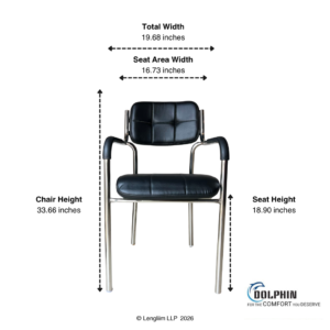 Dolphin DF 146 Leatherette Visitor Chair - Image 5