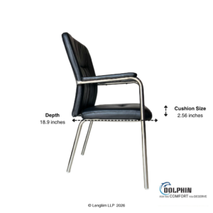 Dolphin DF 125 Leatherette Visitor Chair - Image 5