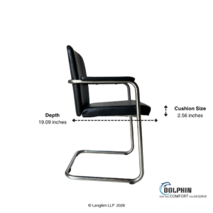 Dolphin DF 132 Leatherette Visitor Chair - Image 5