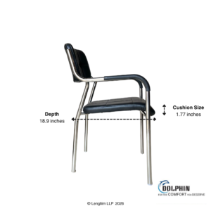 Dolphin DF 146 Leatherette Visitor Chair - Image 6