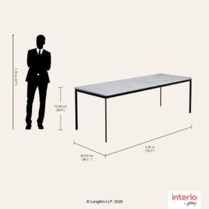 Godrej Interio Franky 8 Seater Dining Table (White) - Image 6