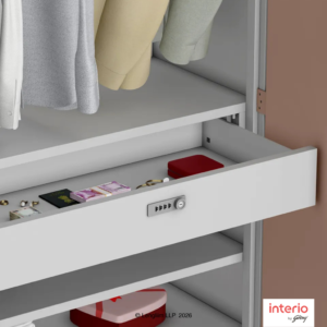 Godrej Interio Auraline Men Basic 2 Door Almirah (Chocolate Mousse) - Image 5