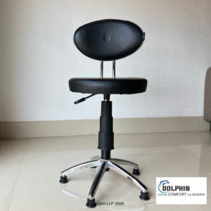 Dolphin DF 163 Revolving Stool with Back Panel - Image 1