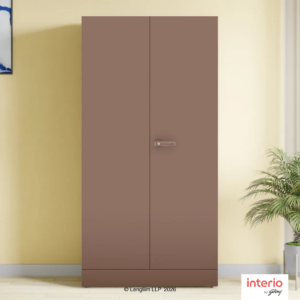Godrej Interio Auraline Men Basic 2 Door Almirah (Chocolate Mousse)