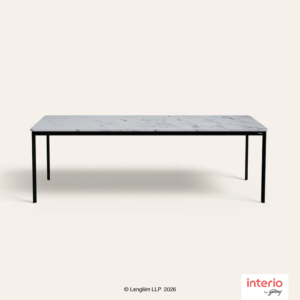 Godrej Interio Franky 8 Seater Dining Table (White) - Image 3