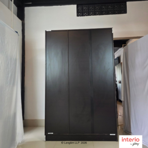 Godrej Interio Genesys V3 3 Door Engineered Wood Wardrobe (Cola Rain, Mirror) - Image 2
