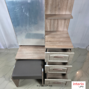 Godrej Interio UPMODS Dresser with Stool (Sonoma Oak Body, Sonoma Oak Drawer) - Image 3