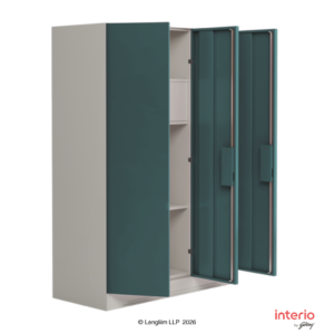 Godrej Interio Slimline 3 Door Almirah (Locker & Drawer, Sea Pine) - Image 3