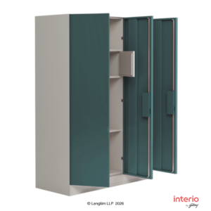 Godrej Interio Slimline 3 Door Almirah (Locker & Drawer, Sea Pine) - Image 4