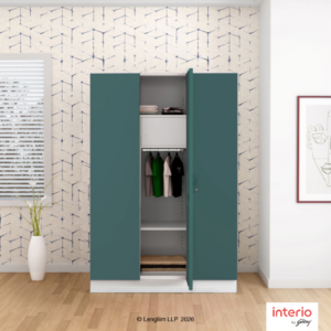 Godrej Interio Slimline 3 Door Almirah (Locker & Drawer, Sea Pine)