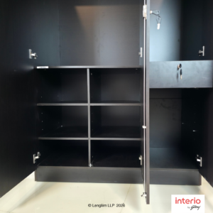 Godrej Interio Genesys V3 3 Door Engineered Wood Wardrobe (Cola Rain, Mirror) - Image 5