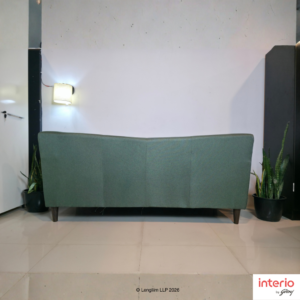 Godrej Interio Bevelark 3 Seater Fabric Sofa (Green) - Image 7