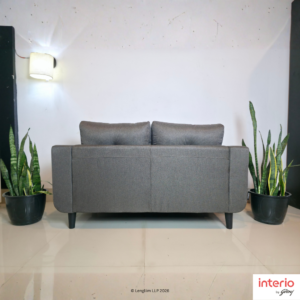 Godrej Interio Zompy Advance 2 Seater Fabric Sofa (Dark Brown) - Image 2