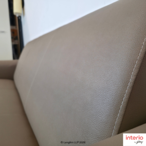 Godrej Interio Legend 3 Seater Sofa (Synthetic Leather, Cream) - Image 6