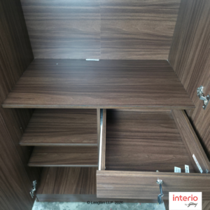 Godrej Interio Genesys V3 2 Door Engineered Wood Wardrobe (Cola Rain) - Image 4