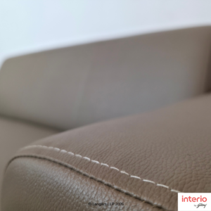 Godrej Interio Legend 3 Seater Sofa (Synthetic Leather, Cream) - Image 4