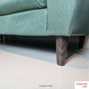 Godrej Interio Bevelark 3 Seater Fabric Sofa (Green) - Image 10