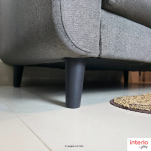 Godrej Interio Zompy Advance 2 Seater Fabric Sofa (Dark Brown) - Image 7