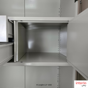 Godrej Interio Slimline 3 Door Steel Almirah (Drawer, Portabella) - Image 6