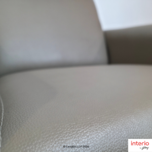 Godrej Interio Legend 1 Seater Sofa (Synthetic Leather, Cream) - Image 4