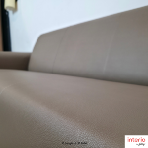 Godrej Interio Legend 3 Seater Sofa (Synthetic Leather, Cream) - Image 5