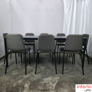 Godrej Interio Franky 8 Seater Dining Table (Black) - Image 6