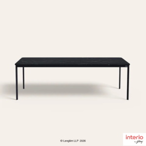 Godrej Interio Franky 8 Seater Dining Table (Black) - Image 3