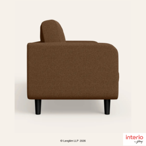 Godrej Interio Zompy Advance 2 Seater Fabric Sofa (Dark Brown) - Image 3