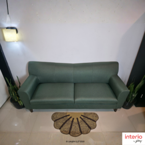 Godrej Interio Bevelark 3 Seater Fabric Sofa (Green) - Image 8