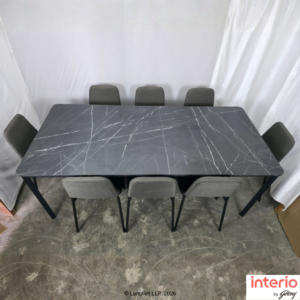 Godrej Interio Franky 8 Seater Dining Table (Black) - Image 5