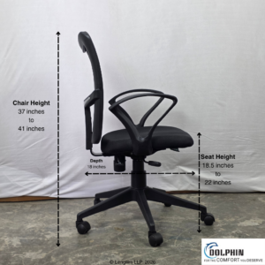 Dolphin DF 204 Mesh Office Chair - Image 4