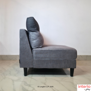 Godrej Interio Highrolla Modular V2 2 Seater Sofa (Anthracite + Ash) - Image 4
