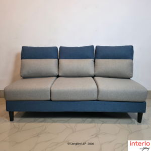 Godrej Interio Highrolla Modular V2 3 Seater Sofa (Blue + Ash)