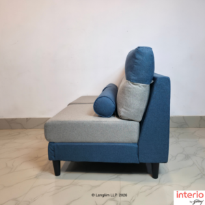 Godrej Interio Highrolla Modular V2 2 Seater Sofa (Blue + Ash) - Image 2